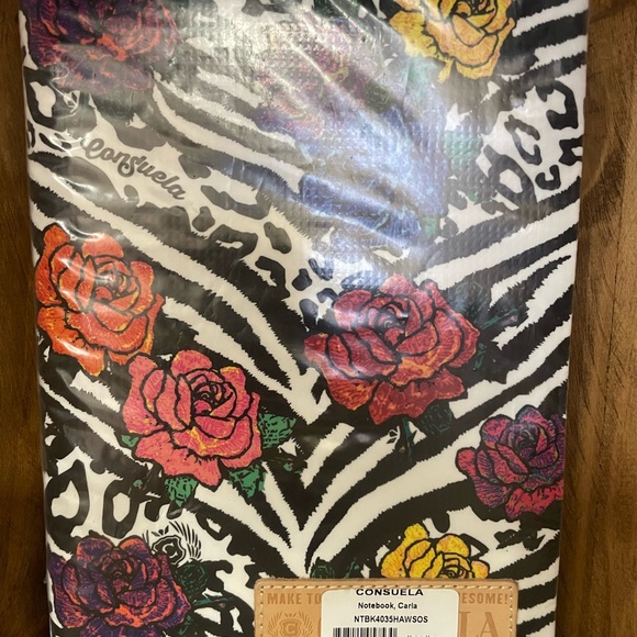 Consuela Accessories - Consuela Wild Rose Zebra Notebook